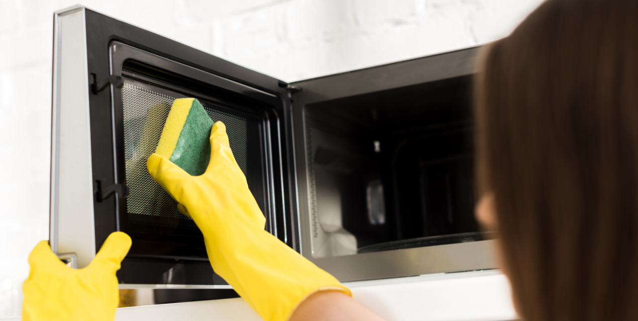 microwave oven cleaning