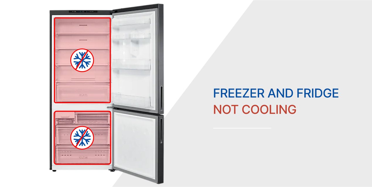Samsung freezer and fridge not cooling