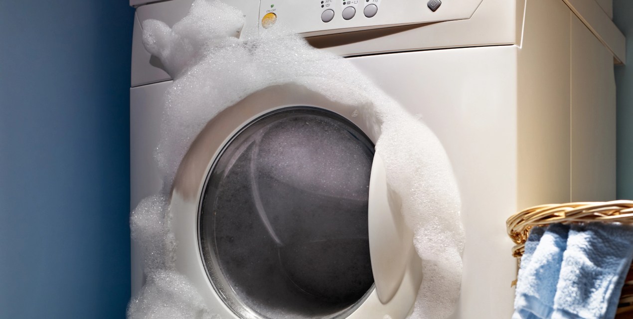 suds in washer